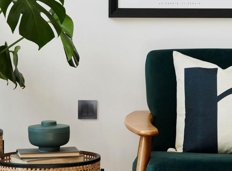 Выключатель 2-кл. СП Etika 10А IP20 250В 10AX авт. зажимы механизм антрацит IEK 672602 ТехноИмпульс