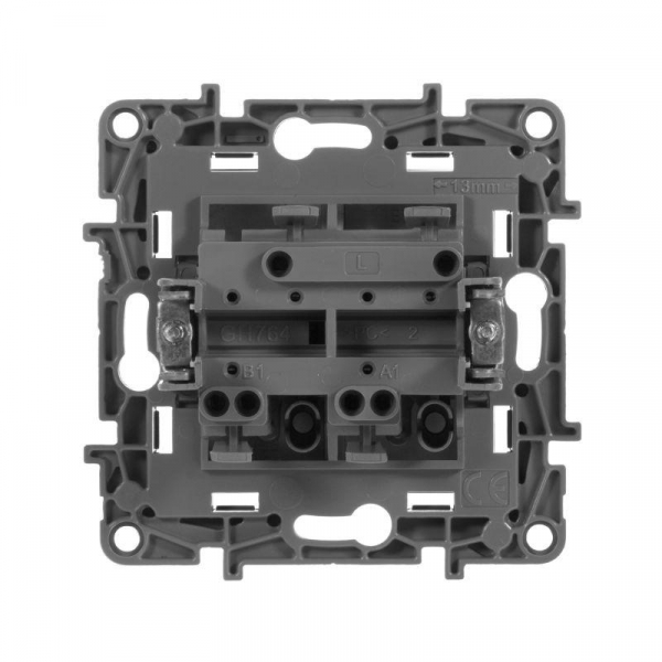 Выключатель 2-кл. СП Etika 10А IP20 250В 10AX авт. зажимы механизм антрацит IEK 672602 ТехноИмпульс