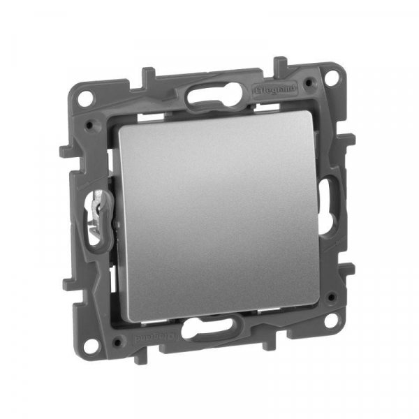 Переключатель 1-кл. СП Etika 10А IP20 250В 10AX авт. зажимы механизм алюм. IEK 672405 ТехноИмпульс