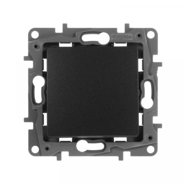 Переключатель 1-кл. СП Etika 10А IP20 250В 10AX авт. зажимы механизм антрацит IEK 672605 ТехноИмпульс