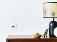 Розетка компьютерная 2-м СП Etika RJ45 кат.5E UTP механизм бел. IEK 672255 ТехноИмпульс