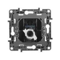 Розетка компьютерная 1-м СП Etika RJ45 кат.5E UTP механизм антрацит IEK 672641 ТехноИмпульс