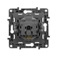 Розетка 1-м СП Etika 16А IP20 250В 2P+E с заземл. немецк. стандарт винтов. клеммы механизм алюм. Leg 672421 ТехноИмпульс