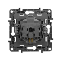 Розетка 1-м СП Etika 16А IP20 250В 2P+E с заземл. немецк. стандарт винтов. клеммы механизм алюм. IEK 672421 ТехноИмпульс