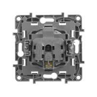 Розетка 1-м СП Etika 16А IP20 250В 2P+E с заземл. немецк. стандарт винтов. клеммы механизм антрацит IEK 672621 ТехноИмпульс