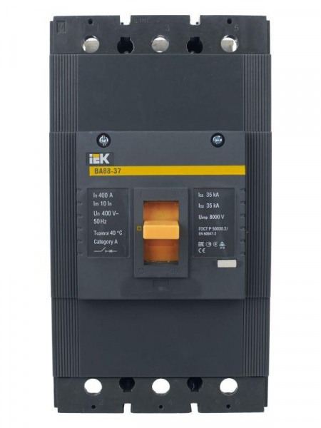 Выключатель автоматический 3п 400А 35кА ВА 88-37 KARAT IEK SVA40-3-0400 ТехноИмпульс