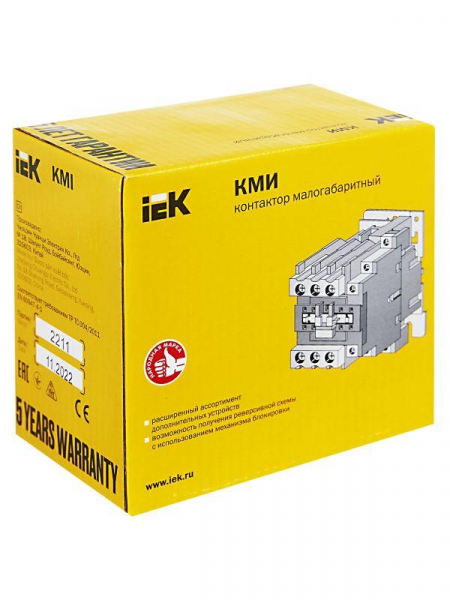 Контактор КМИ-34012 40А 230В/АС3 1НО 1НЗ KARAT IEK KKM31-040-230-11 ТехноИмпульс