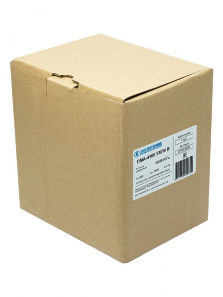 Пускатель ПМА-4100 УХЛ4 В 63А кат. 380В AC 2НО+2НЗ IP00 без реле Электротехник ET002281 ТехноИмпульс