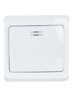 Выключатель 1-кл. СП Вега 10А IP20 ВС10-1-1-ВБ с индикацией бел. GENERICA EVV11-K01-10-DM ТехноИмпульс