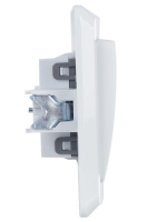 Выключатель 1-кл. СП Вега 10А IP20 ВС10-1-1-ВБ с индикацией бел. GENERICA EVV11-K01-10-DM ТехноИмпульс