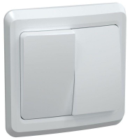 Выключатель 2-кл. СП Вега 10А IP20 ВС10-2-0-ВБ бел. GENERICA EVV20-K01-10-DM ТехноИмпульс