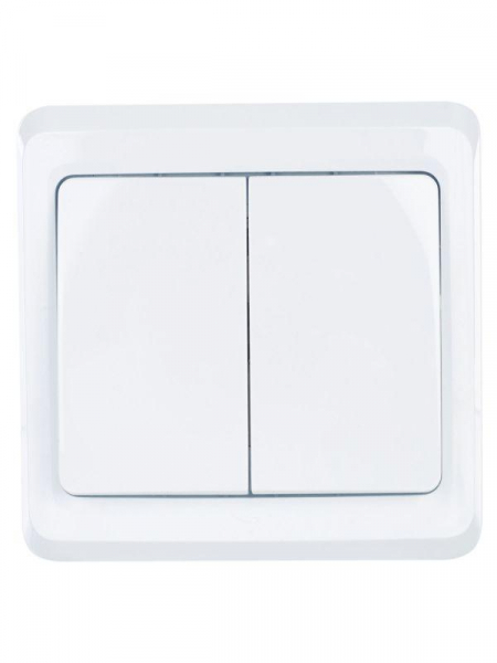 Выключатель 2-кл. СП Вега 10А IP20 ВС10-2-0-ВБ бел. GENERICA EVV20-K01-10-DM ТехноИмпульс