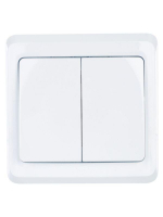 Выключатель 2-кл. СП Вега 10А IP20 ВС10-2-0-ВБ бел. GENERICA EVV20-K01-10-DM ТехноИмпульс