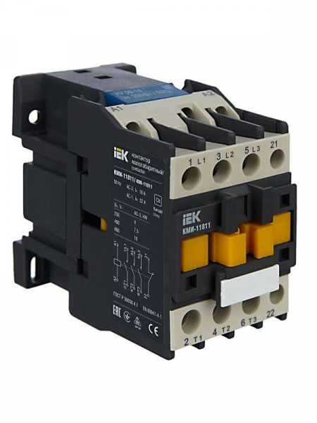 Контактор КМИ-11811 18А 230В/АС3 1НЗ KARAT IEK KKM11-018-230-01 ТехноИмпульс