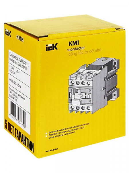 Контактор КМИ-23211 32А 230В/АС3 1НЗ KARAT IEK KKM21-032-230-01 ТехноИмпульс