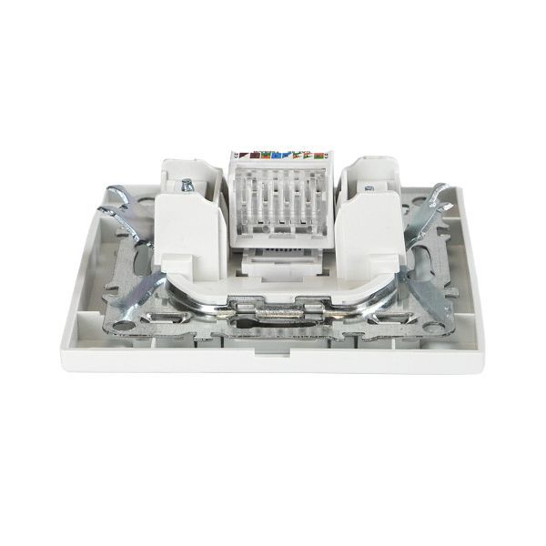 Розетка компьютерная 1-м СП Минск RJ45 бел. Basic EKF ERK01-035-10 ТехноИмпульс