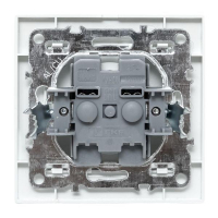 Розетка 1-м СП Минск 10А IP20 без заземл. защ. шторки бел. Basic EKF ERR10-022-100 ТехноИмпульс