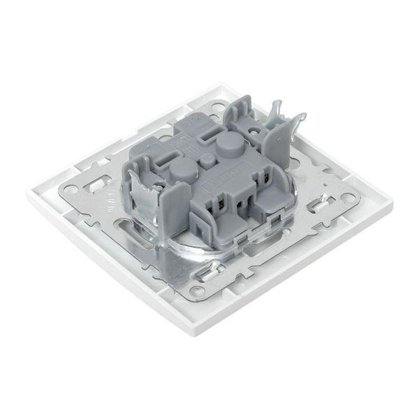 Розетка 1-м СП Минск 10А IP20 без заземл. защ. шторки бел. Basic EKF ERR10-022-100 ТехноИмпульс