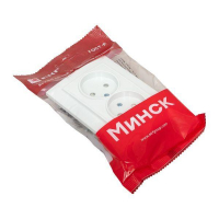 Розетка 2-м СП Минск 10А IP20 без заземл. защ. шторки бел. Basic EKF ERR10-102-100 ТехноИмпульс