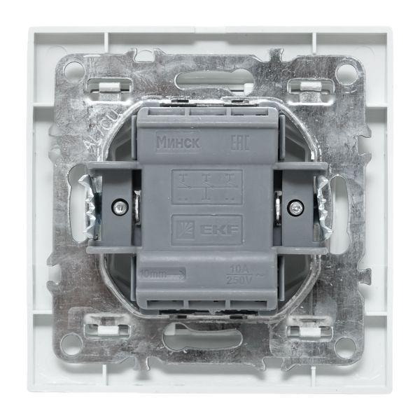 Выключатель 3-кл. СП Минск 10А IP20 бел. Basic EKF ERV10-024-10 ТехноИмпульс