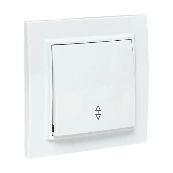 Переключатель проходной 1-кл. СП Минск 10А IP20 бел. Basic EKF ERV10-025-10 ТехноИмпульс