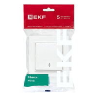Переключатель проходной 1-кл. СП Минск 10А IP20 бел. Basic EKF ERV10-025-10 ТехноИмпульс