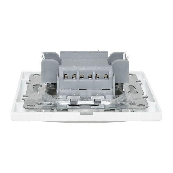 Выключатель 2-кл. СП Минск 10А IP20 с индикатором бел. Basic EKF ERV10-123-10 ТехноИмпульс