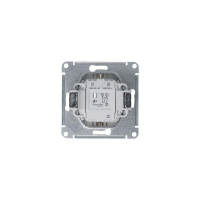 Выключатель 2-кл. СП Glossa 10А IP20 (сх. 5) 10AX механизм платина SE GSL001251 ТехноИмпульс