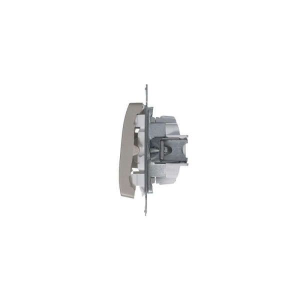 Выключатель 2-кл. СП Glossa 10А IP20 (сх. 5) 10AX механизм платина SE GSL001251 ТехноИмпульс