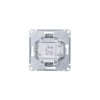 Выключатель 2-кл. СП Glossa 10А IP20 (сх. 5а) 10AX с подсветкой механизм платина SE GSL001253 ТехноИмпульс