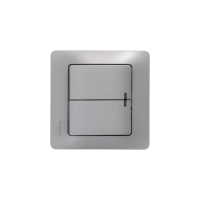 Выключатель 2-кл. СП Glossa 10А IP20 (сх. 5а) 10AX с подсветкой механизм платина SE GSL001253 ТехноИмпульс