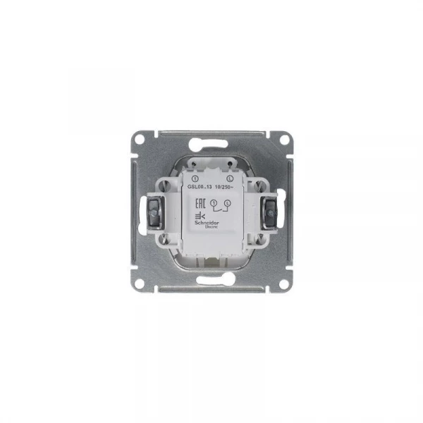 Выключатель 1-кл. СП Glossa 10А IP20 (сх. 1а) 10AX с подсветкой механизм платина SE GSL001213 ТехноИмпульс
