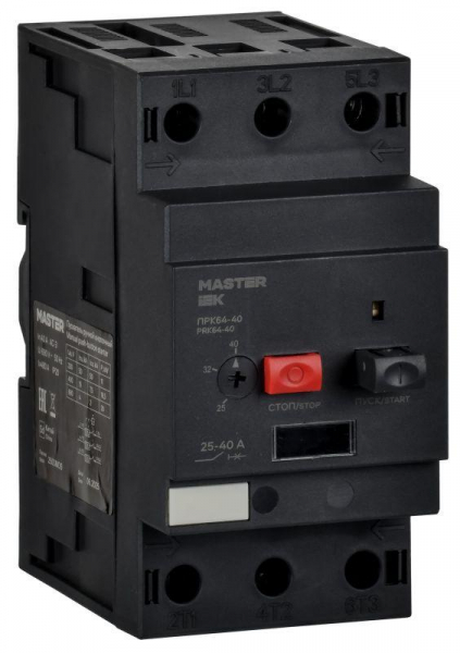 Пускатель ПРК64-40 In=40A Ir=25-40A Ue 660В KARAT IEK DMS22-40 ТехноИмпульс