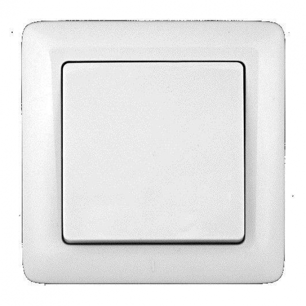 Выключатель 1-кл. СП Хит 6А IP20 250В бел. SE VS16-133-B ТехноИмпульс