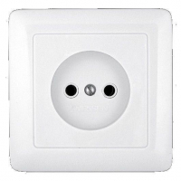 Розетка 1-м СП 1мод. Хит 10А IP20 250В без заземл. без защ. шторок бел. SE RS10-132-B ТехноИмпульс