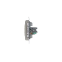 Розетка компьютерная 1-м Glossa RJ45 кат.5E механизм платина SE GSL001281K ТехноИмпульс
