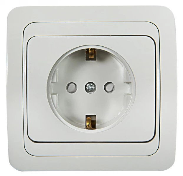 Розетка 1-м CLASSICO защ. шторки с заземл. 2028x бел. ASD / IN HOME 4690612000978 ТехноИмпульс