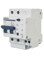 Выключатель автоматический дифференциального тока 2п 16А 30мА АД12 GENERICA MAD15-2-016-C-030 ТехноИмпульс