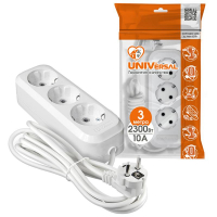 Удлинитель 3х3м с заземл. 10А IP20 У10-554 ПВС 3х0.75 UNIVersal 554-03 ТехноИмпульс