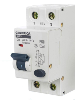 Выключатель автоматический дифференциального тока 2п C 16А 30мА тип AC 4.5кА АВДТ 32 C16 GENERICA MAD25-5-016-C-30 ТехноИмпульс