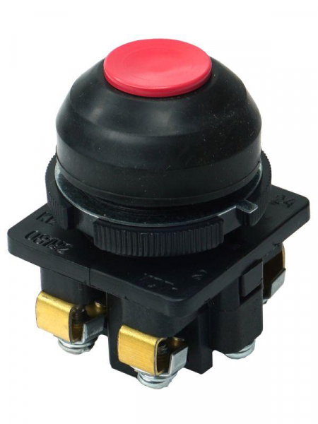 Выключатель кнопочный КЕ-081 У2 исп.2 1НО+1НЗ цилиндр 10А IP54 660В красн. Электротехник ET502359 ТехноИмпульс