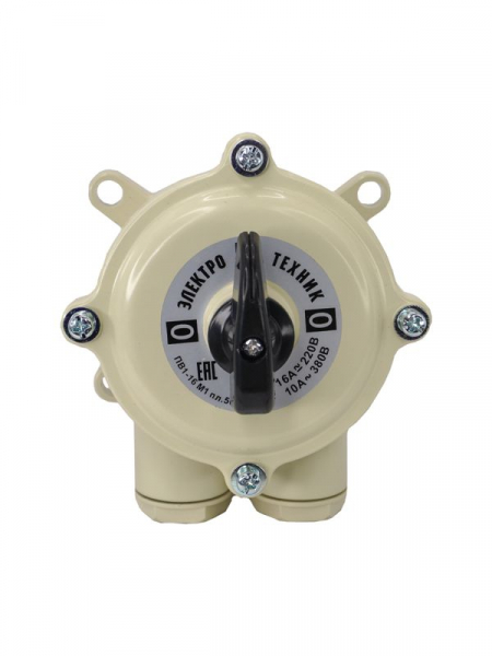 Выключатель пакетный ПВ1-16А в пл. корп. IP56 Электротехник ET002562 ТехноИмпульс