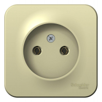 Розетка 1-м ОП Blanca 16А IP20 250В без заземл. без защ. шторок с изолир. пластиной беж. SE BLNRA000117 ТехноИмпульс