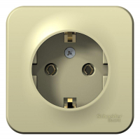 Розетка 1-м ОП Blanca 16А IP20 250В с заземл. без защ. шторок с изолир. пластиной беж. SE BLNRA010117 ТехноИмпульс