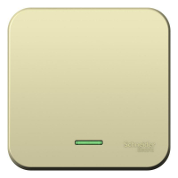 Выключатель 1-кл. ОП Blanca 10А IP20 (сх. 1) 250В с подсветкой с изолир. пластиной беж. SE BLNVA101117 ТехноИмпульс