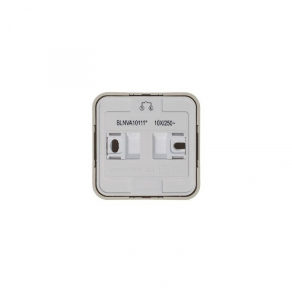 Выключатель 1-кл. ОП Blanca 10А IP20 (сх. 1) 250В с подсветкой с изолир. пластиной беж. SE BLNVA101117 ТехноИмпульс