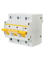 Выключатель автоматический модульный 3п C 25А 10кА ВА47-100 KARAT IEK MVA40-3-025-C ТехноИмпульс