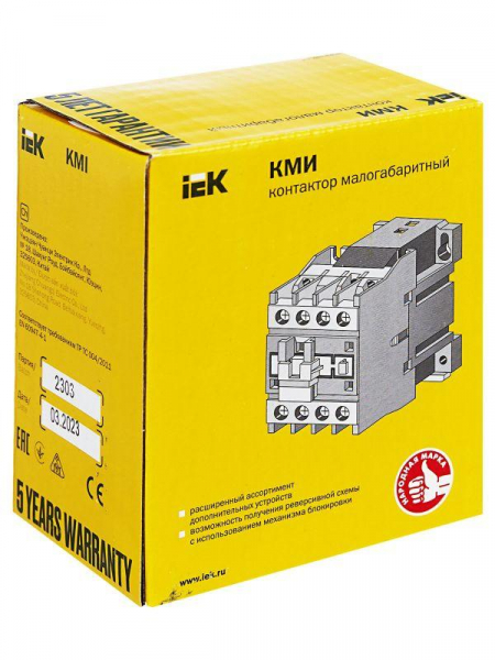 Контактор КМИ-23210 32А 230В/АС3 1НО KARAT IEK KKM21-032-230-10 ТехноИмпульс