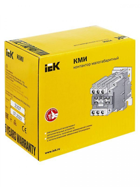 Контактор КМИ-35012 50А 230В/АС3 1НО 1НЗ KARAT IEK KKM31-050-230-11 ТехноИмпульс