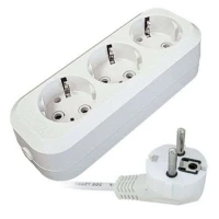 Удлинитель 3х7м с заземл. 10А IP20 Е-303 ПВС 3х1 АБС-пластик UNIVersal 9631979 ТехноИмпульс